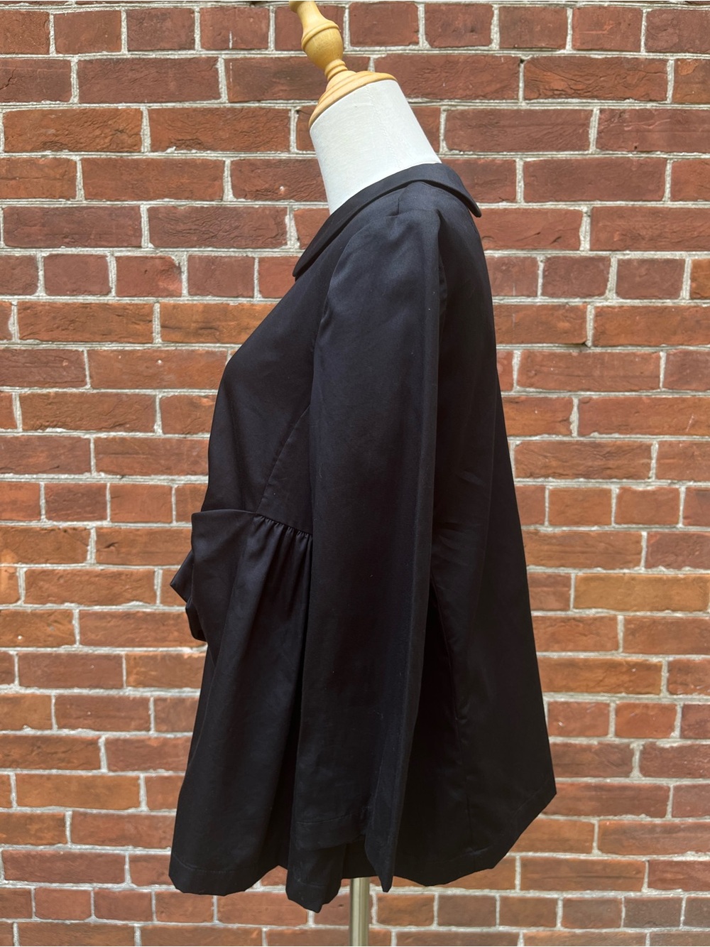 Comme des Garçons Black Peter Pan Collar Oversized Big Bow Blouse Top - Picture 3 of 8